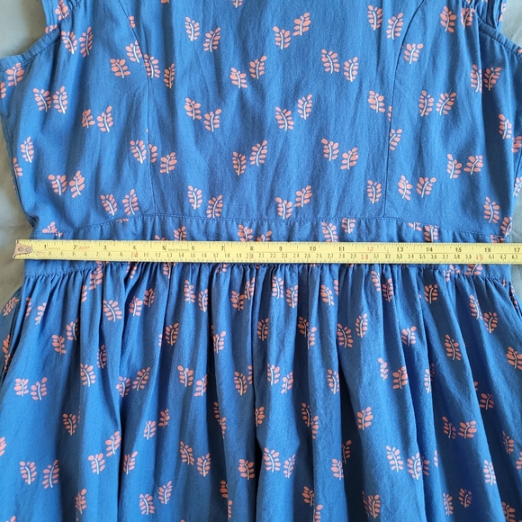 Mata Traders Blue Cotton Dress - Picture 11 of 12